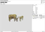 Cows Embroidery File 6 sizes