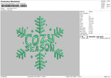 Cozy Season Embroidery File 4 size