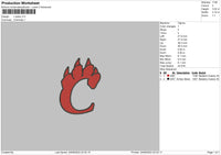 C Paws Embroidery File 6 sizes