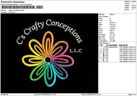 Craftytext Embroidery File 6 sizes