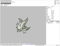 Bird Cry Baby Embroidery File 5 size