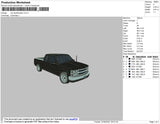 Car Doublecabin Embroidery File 4 size