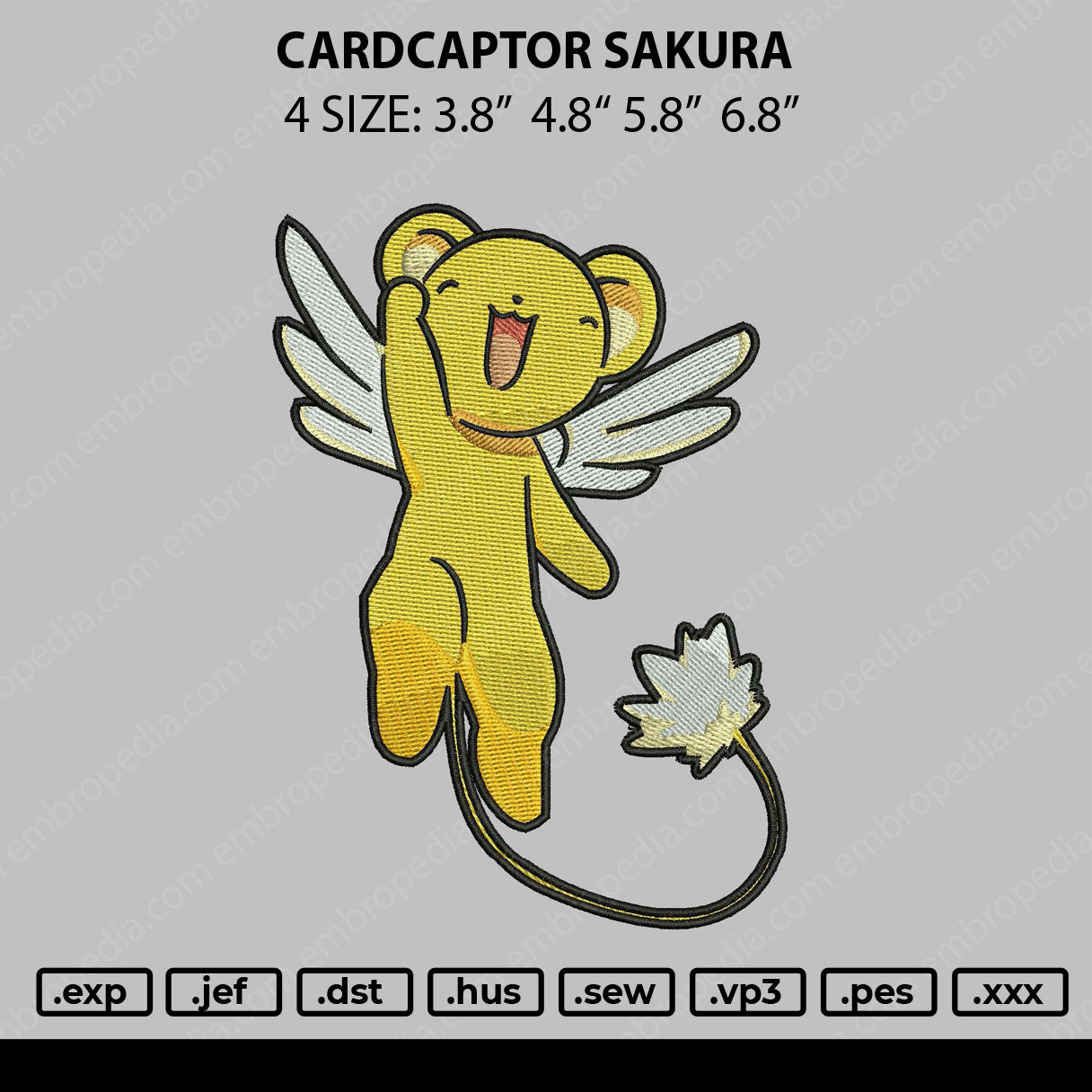 Cardcaptor Sakura Pokemon Embroidery Design File 4 size