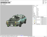 Car Drrat Embroidery File 4 size