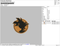 Circle Dragonball ERmbroidery File 4 size