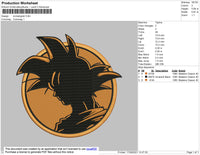 Circle Dragonball ERmbroidery File 4 size