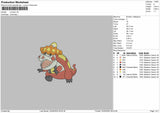 Crocalor Pokemon Embroidery File