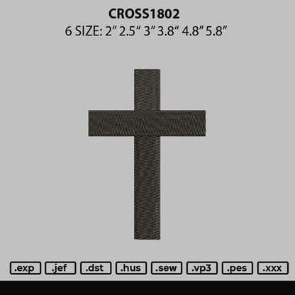 Cross1802 Embroidery File 6 sizes
