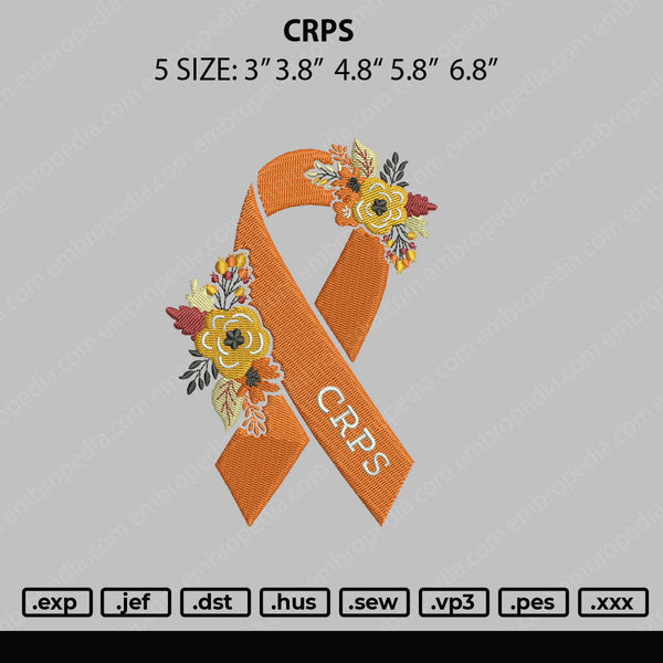 CRPS Embroidery File 4 size