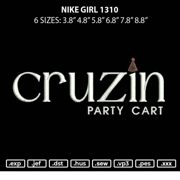 Cruzintext Embroidery File 6 sizes