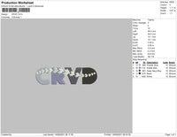 CRVD Embroidery File 4 size