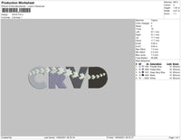 CRVD Embroidery File 4 size