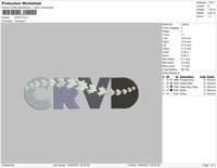 CRVD Embroidery File 4 size