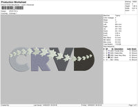 CRVD Embroidery File 4 size