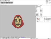 Casa De Papel Embroidery File 4 size