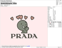 Casper Prda Embroidery File 4 size