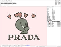 Casper Prda Embroidery File 4 size