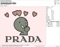 Casper Prda Embroidery File 4 size