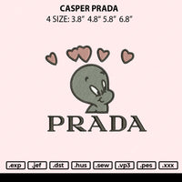 Casper Prda Embroidery File 4 size