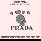 Casper Prda Embroidery File 4 size