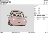 Cuki Car V2 Embroidery File sizes