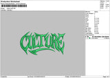 Culturetext Puff Embroidery File 6 sizes