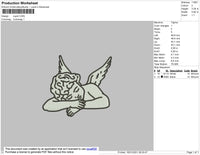 Cupid Embroidery File 5 size