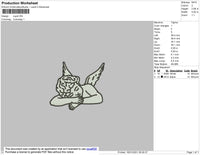 Cupid Embroidery File 5 size