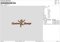 Georgetext Embroidery File 6 sizes