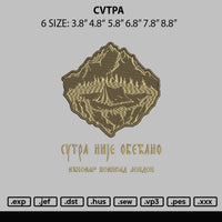 Cvtpa Embroidery File 6 sizes