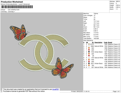 CXC Embroidery File 4 size