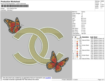 CXC Embroidery File 4 size