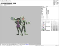 Danny Phanton Embroidery File 4 size
