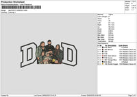 Dad Photo 2505c Embroidery File 6 sizes