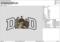 Dad Photo 2505c Embroidery File 6 sizes