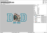 Dad Photo 0206b Embroidery File 6 sizes