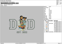 Dad Photo 0606a Embroidery File 6 sizes