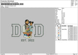 Dad Photo 0606a Embroidery File 6 sizes