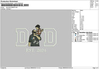 Dad Photo 0806 Embroidery File 6 sizes