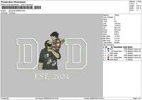 Dad Photo 0806 Embroidery File 6 sizes