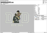 Dad Photo 0806 Embroidery File 6 sizes