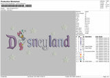 Daisy Disneyland Embroidery File 4 size