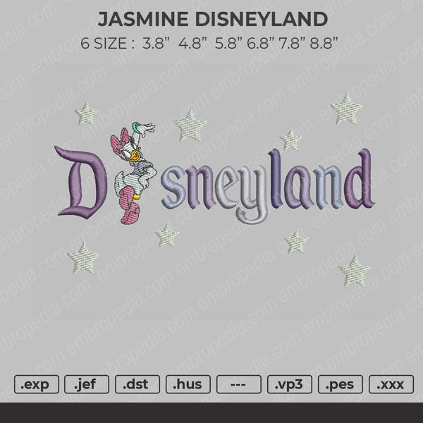 Daisy Disneyland Embroidery File 4 size