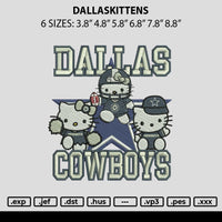 Dallaskittens Embroidery File 6 sizes