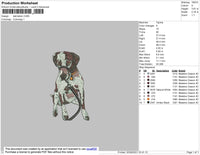 Dalmation Embroidery File 4 size