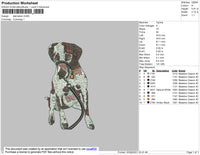 Dalmation Embroidery File 4 size