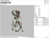 Dalmation Embroidery File 4 size