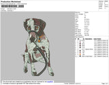 Dalmation Embroidery File 4 size