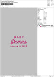 Damastext Embroidery File 6 sizes