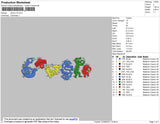 Dance V2 Embroidery File 4 size
